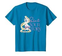 Disney Princess Raiponce Paint Your Story T-Shirt, Enfant, Saphir, 2 ans