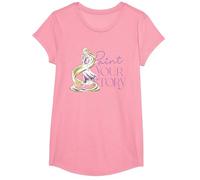 Disney Princess Raiponce Paint Your Story T-Shirt, Fille, Rose, S