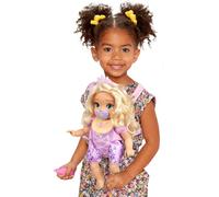 Disney Princess Rapunzel Baby Doll with Carrier Set, Official Disney by Jakks Pacific, Includes Adorable Doll with Carrier & Accessories, for Girls, Roleplay Fun for Kids 2+