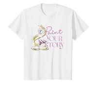 Disney Princess Rapunzel Paint Your Story T-Shirt, Enfant, Blanc, 2 ans