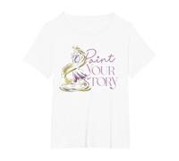 Disney Princess Rapunzel Paint Your Story T-Shirt, Femme Grandes tailles, Blanc, 3X