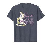 Disney Princess Rapunzel Paint Your Story T-Shirt, Homme, Bleu Chiné, 6XL