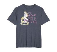 Disney Princess Rapunzel Paint Your Story T-Shirt, Homme Grandes tailles, Bleu Chiné, 3X Tall