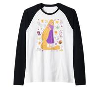 Disney Princess Rapunzel Tangled Collage Portrait Manche Raglan