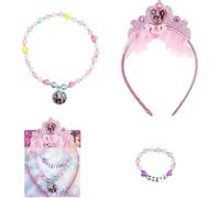 Disney Princess Set de bijoux pour enfants 3-pièces avec collier, bracelet & bague