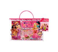 Disney Princess Set d'écriture et de dessin de voyage avec Vaiana, Cendrillon et Raiponce | Kit créatif de dessin et d'artisanat pour enfants avec trousse à crayons, stylos et feuilles de coloriage |