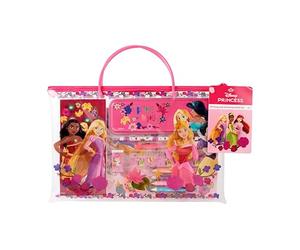 Disney Princess Set d'écriture et de dessin de voyage avec Vaiana, Cendrillon et Raiponce | Kit créatif de dessin et d'artisanat pour enfants avec trousse à crayons, stylos et feuilles de coloriage |