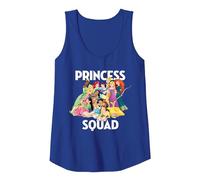 Disney Princess Squad Group Débardeur, Femme, Bleu Royal, XXL
