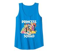 Disney Princess Squad Group Débardeur, Femme, Saphir, M