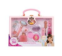 Disney Princess Style Collection Girls Trendy Makeup Tote Bag, Trendy Pretend Play Makeup Tools, Including a Face Roller, Comes with 8 Different Play Tools