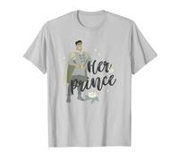 Disney Princess & The Frog Prince Naveen Her Prince T-Shirt, Homme, Argent, XXL