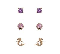 Disney Princess The Little Mermaid Purple & Gold Trio Earring Set SH00702YRVL