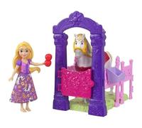 Disney Princess Toys, Raiponce Poupée et cheval Maximus avec jeu stable, selle et accessoires, empileurs Storytime inspiré des enchevêtrements
