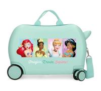 Disney Princess Valise Cabine Rigide à 4 Roues pour Enfants, avec Serrure à Combinaison et Fermeture éclair. Fabriquée en ABS, Un matériau Rigide et léger. par Joumma Bags.