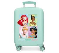 Disney Princess Valise Cabine Rigide à 4 Roues pour Enfants, avec Serrure à Combinaison et Fermeture éclair. Fabriquée en ABS, Un matériau Rigide et léger. par Joumma Bags.