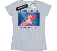 Disney Princess - "Waiting For The Weekend" T-Shirt für Damen BI37128 (S) (Grau)
