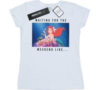 Disney Princess - "Waiting For The Weekend" T-Shirt für Damen BI37128 (XXL) (Weiß)