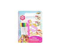 Disney Princess Wipe-Clean Kit d'activités | Livre de coloriage réutilisable avec 40 pages | Avec 5 stylos effaçables | Bloc à spirale pour enfants à partir de 3 ans | Jouet éducatif à colorier et à