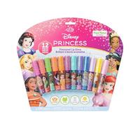 Disney Princesse 12 pièces à base de plantes Gloss à lèvres filles faveurs de fête, premier maquillage parfait pour les fêtes, cadeaux d'anniversaire Sleepovers âges 3 + par Townley Girl