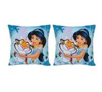 DISNEY PRINCESSE JASMINE - Lot de 2 coussins Bleu G