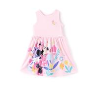 Disney Princesse La Reine des Neiges Elsa Minnie Mouse Robe d'été sans manches pour bébé, Minnie Mouse Rose, 5-6 ans