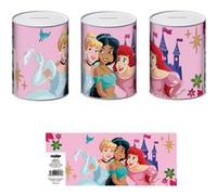 DISNEY PRINCESSE - Tirelire en métal 7,5 x 7,5 x 10 cm Rose G