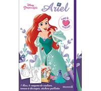 Disney Princesses - Ariel - Coup de coeur créations - Kit mode avec coloriage et stickers - Dès 5 ans