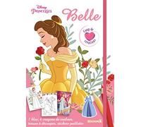 Disney Princesses - Belle - Coup de coeur créations - Kit mode avec coloriage et stickers - Dès 5 ans