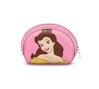Disney Princesses Belle-Porte-Monnaie Ovale Casual, Rose, 12 x 9 cm