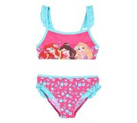 Disney Princesses Bikini pour Fille, Ariel Belle et Raiponce du Maillot de Bain à Deux Pièces, Natation des Enfants, Taille 8 Ans | Bleu
