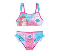 Disney Princesses Bikini pour Fille, Modèle Ariel Maillot de Bain Deux Pièces, Natation Enfant, Taille 6 Ans | Rose
