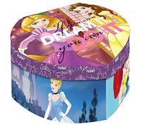 Disney- Princesses Boîte A Bijoux en Forme De Cœur avec Miroir, WD17175