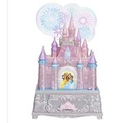 Disney Princesses - Boîte à Bijoux Musicale et Lumineuse Château de Cendrillon Disney 100éme Anniversaire - Jouet sons et lumière - Livrée avec un bijou - A partir de 3 ans