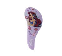 DISNEY PRINCESSES - Brosse Cheveux Format Compacte Ariel - Brosse Démêlante - Démêlage Rapide Sans Douleur - Picots Flexibles Anti-Noeuds - Manche S Antidérapant - Produit Officiel Magie Disney