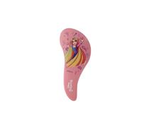 DISNEY PRINCESSES - Brosse Cheveux Format Compacte Raiponce - Brosse Démêlante - Démêlage Rapide Sans Douleur - Picots Flexibles Anti-Noeuds - Manche S Antidérapant - Produit Officiel Magie Disney