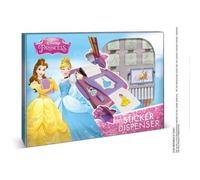Multiprint Machine Crée Adhésifs Disney Princess, Made in Italy, 7 Timbres, Livre avec Marqueurs, Tampons Enfants, en Bois et Caoutchouc Naturel, Encre Lavable Non Toxique, Idée Cadeau, Art.08660