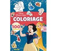 Disney Princesses - Coloriage avec plus de 100 stickers - Livre de coloriage avec stickers - Dès 4 ans