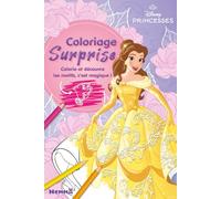 Disney Princesses - Coloriage surprise - Bloc de coloriage magique - Dès 4 ans