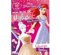 Disney Princesses - Coup de Cœur Créations - Mon bloc de styliste - Robes de soirée - Bloc stylisme et mode - Dès 5 ans