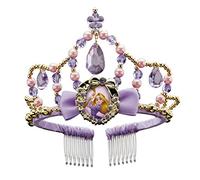 Disney Princesses - Diadème Raiponce pour Enfant - Licence Officielle - Accessoire de Déguisement Princesses - Perles et Diamants - Matériaux Durables - Couleurs Violettes - Dès 3 Ans