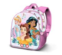 Disney – Sac à dos 3D Elite Disney Princesses Floral – Rose 25 x 30 cm – 7 L