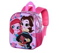Disney Princesses Flowers-Sac à dos 3D Elite, Rose, 25 x 30 cm, Capacité 7 L