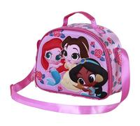 Disney Sac à goûter Disney Princesses Flowers 3D – Rose – 26 x 20 cm