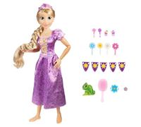 Disney Princesses - Grande Poupée Princesse Raiponce 80cm - Licence Officielle Disney - Poupée Articulée - Tresse Soyeuse - Robe Et Accessoires Coiffures Inclus - Jouets Enfants Dès 3 Ans
