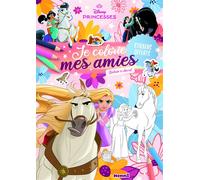 Disney Princesses - Je colorie mes amies - Balade à cheval - Stickers offerts - Collectif - Hemma - broché - Document jeunesse