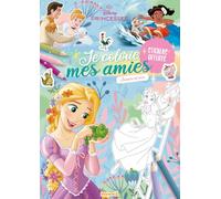 Disney Princesses - Je colorie mes amies - Journée de rêve - Coloriage 4 ans - Coloriage Disney - Coloriage princesses - Autocollants bonus
