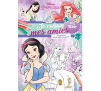 Disney Princesses - Je colorie mes amies - Livre de coloriage avec stickers - Dès 4 ans