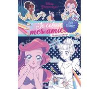 Disney Princesses - Je colorie mes amies - Les princesses manga - Livre de coloriage avec stickers - Dès 4 ans