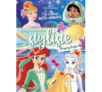 Disney Princesses - Je colorie mes amies - Mon grand carnet de styliste - Dressing de fête - avec stickers - Collectif - Hemma - broché - Document jeunesse
