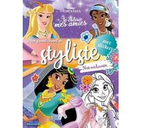 Je colorie mes amies - Mon grand carnet de styliste - Nuit enchantée - Livre de coloriage 5 ans - Livre de coloriage avec autocollants - Livre de coloriage princesses - Autocollants princesses - Livre